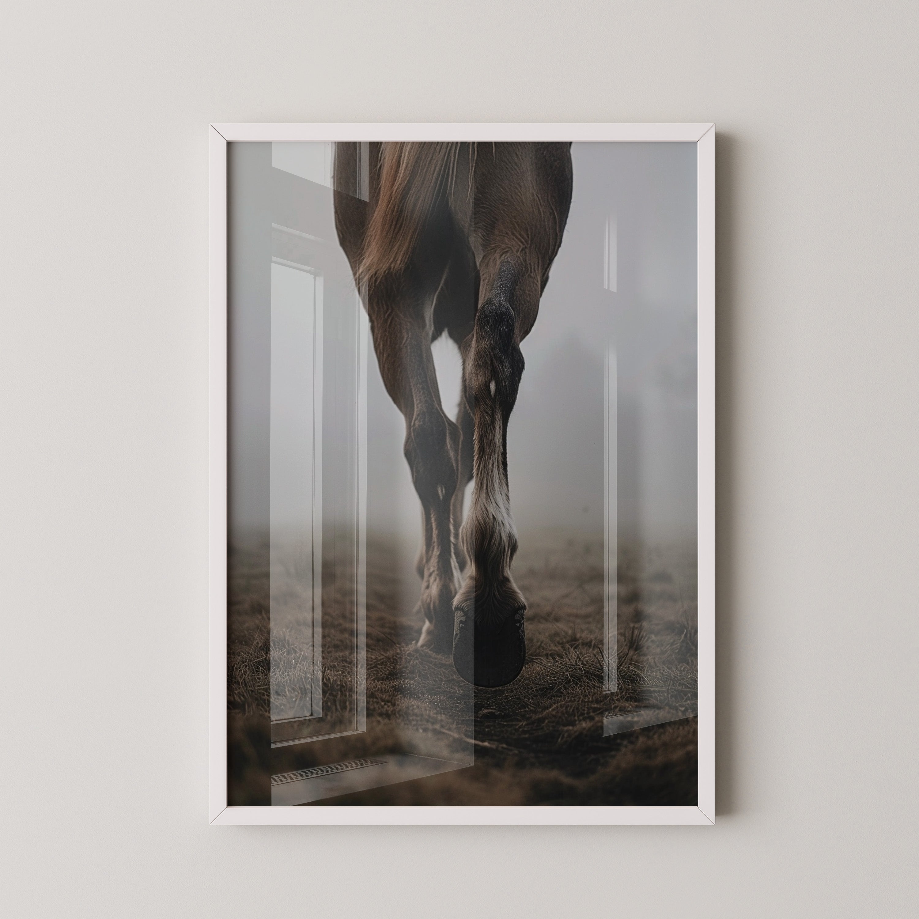 Pferdebeine Nebelperspektive