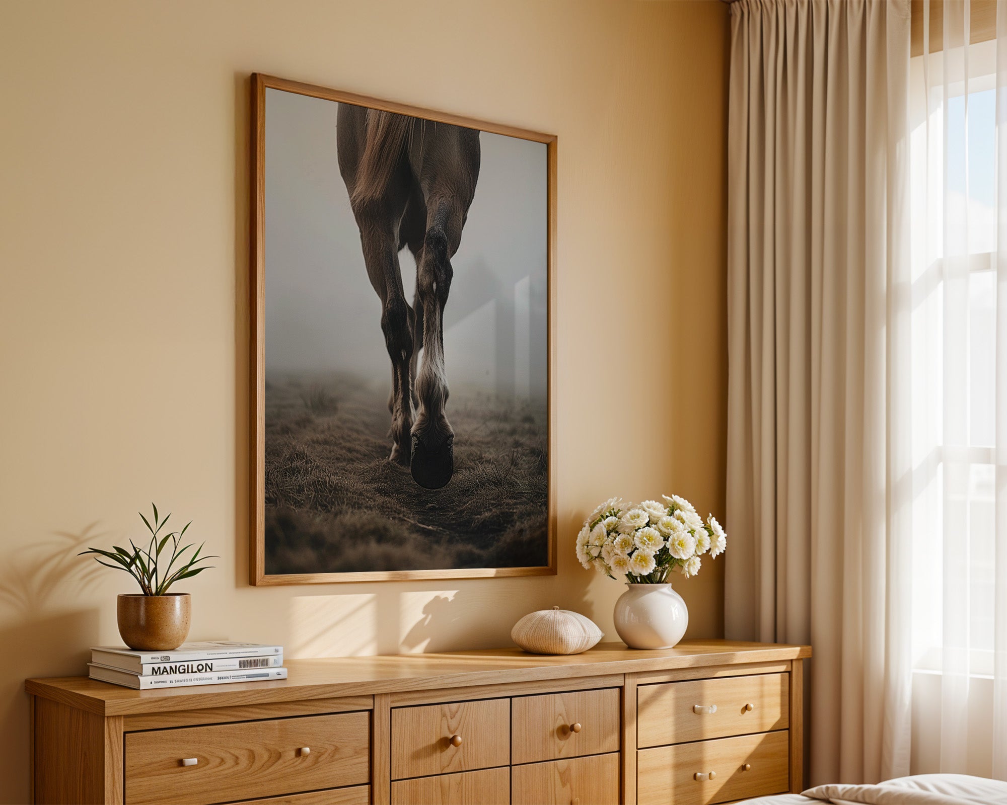 Pferdebeine Nebelperspektive