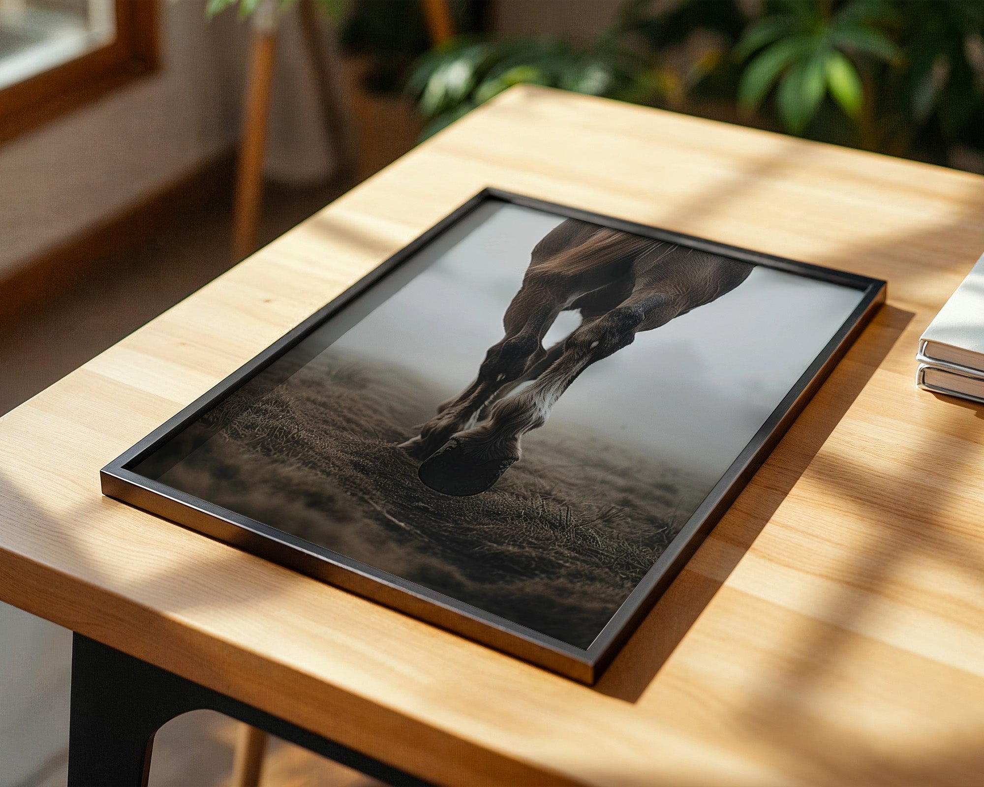 Pferdebeine Nebelperspektive