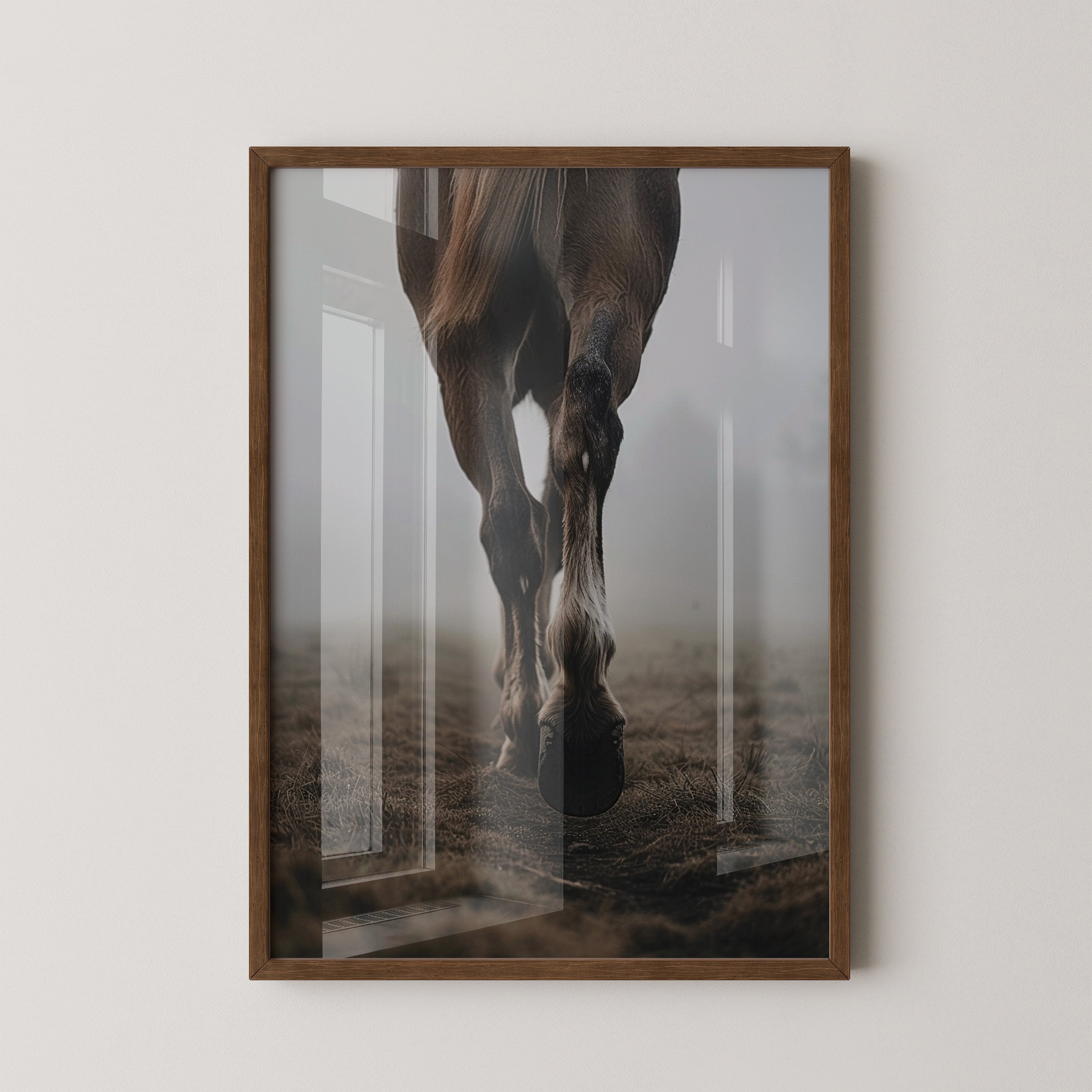 Pferdebeine Nebelperspektive