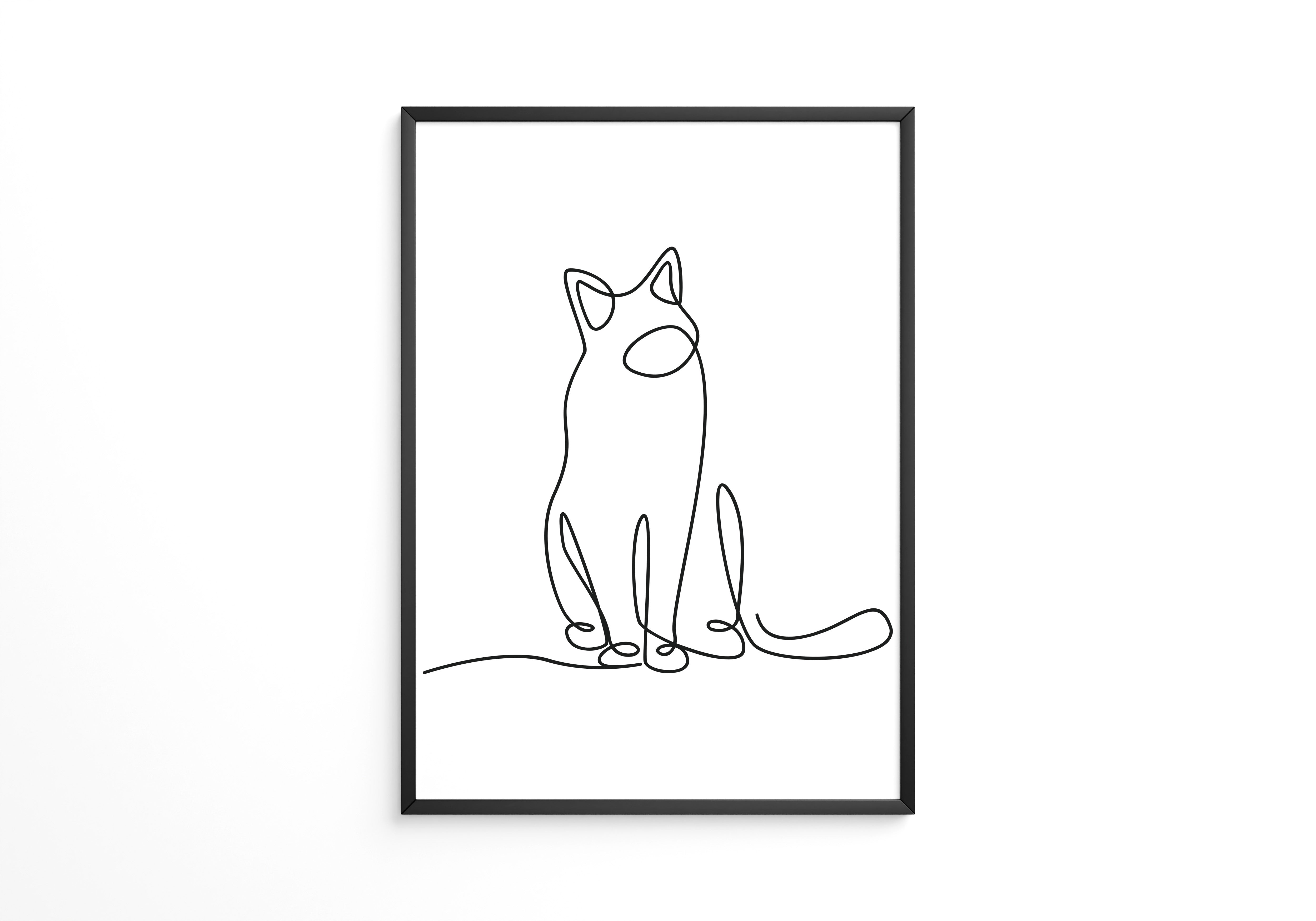 Katze Linie Stilvoll