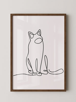 Katze Linie Stilvoll