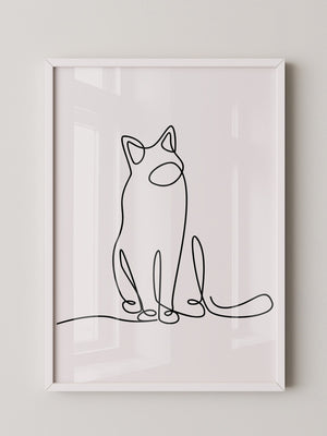Katze Linie Stilvoll