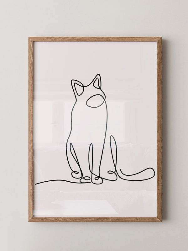 Katze Linie Stilvoll
