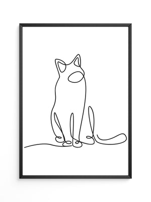 Katze Linie Stilvoll