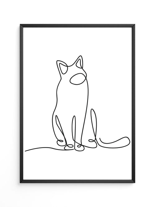 Katze Linie Stilvoll