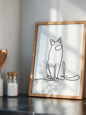 Katze Linie Stilvoll