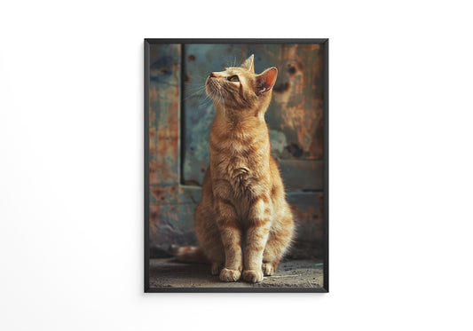 Rote Katze Vintage Stil