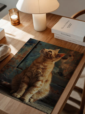 Rote Katze Vintage Stil