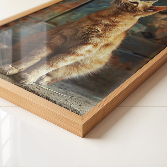 Rote Katze Vintage Stil