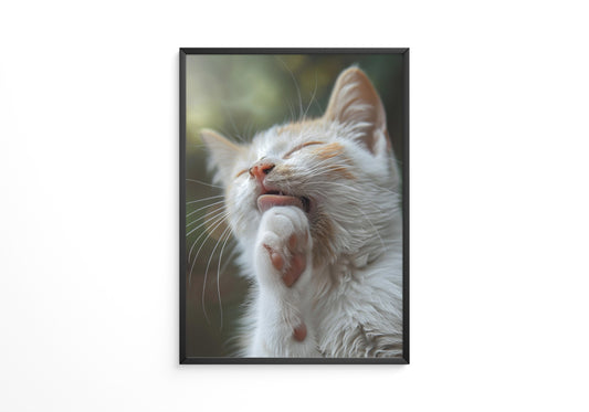 Katze Nahaufnahme Reinigung