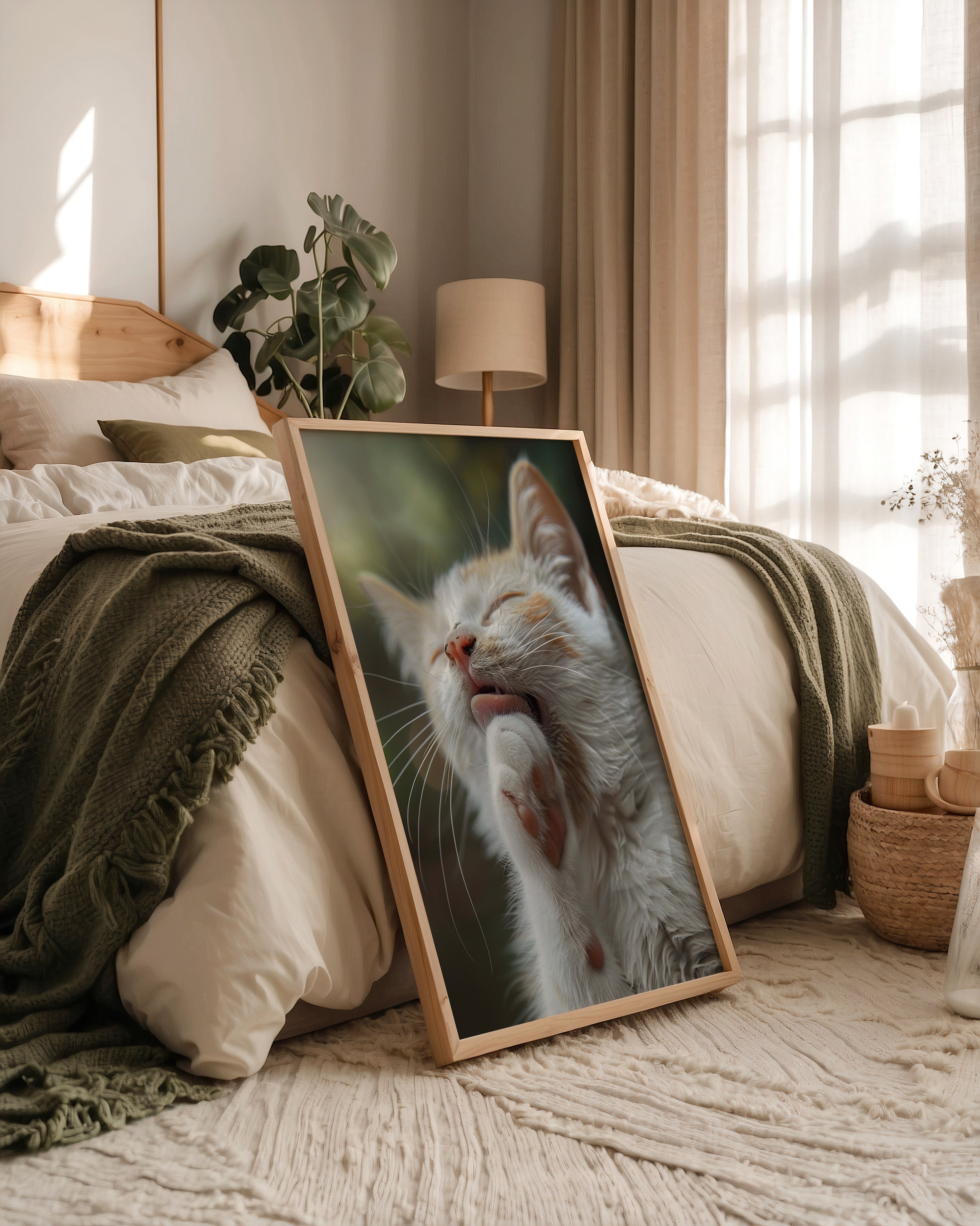 Katze Nahaufnahme Reinigung