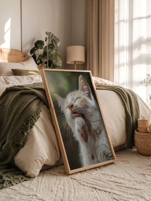 Katze Nahaufnahme Reinigung