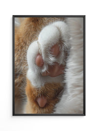 Katzenpfoten Nahaufnahme flauschig
