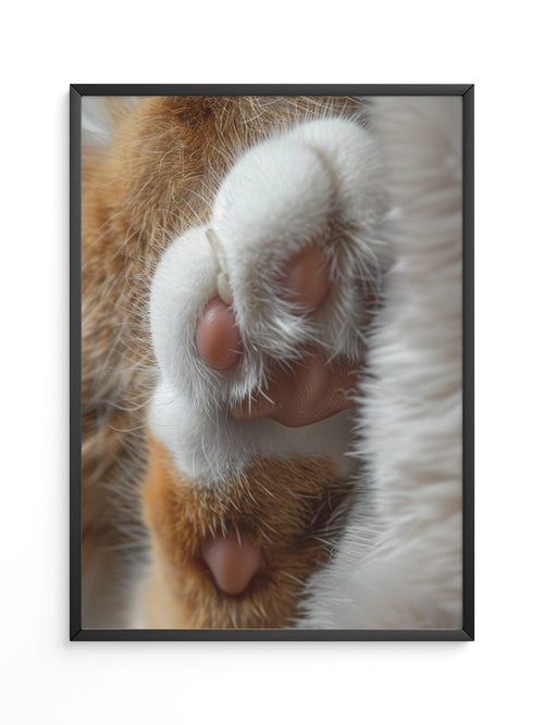 Katzenpfoten Nahaufnahme flauschig