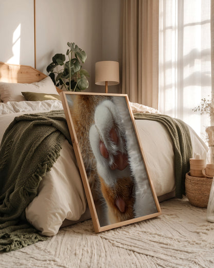 Katzenpfoten Nahaufnahme flauschig