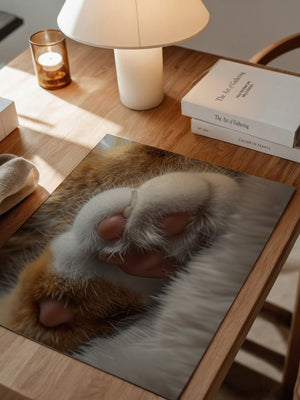 Katzenpfoten Nahaufnahme flauschig