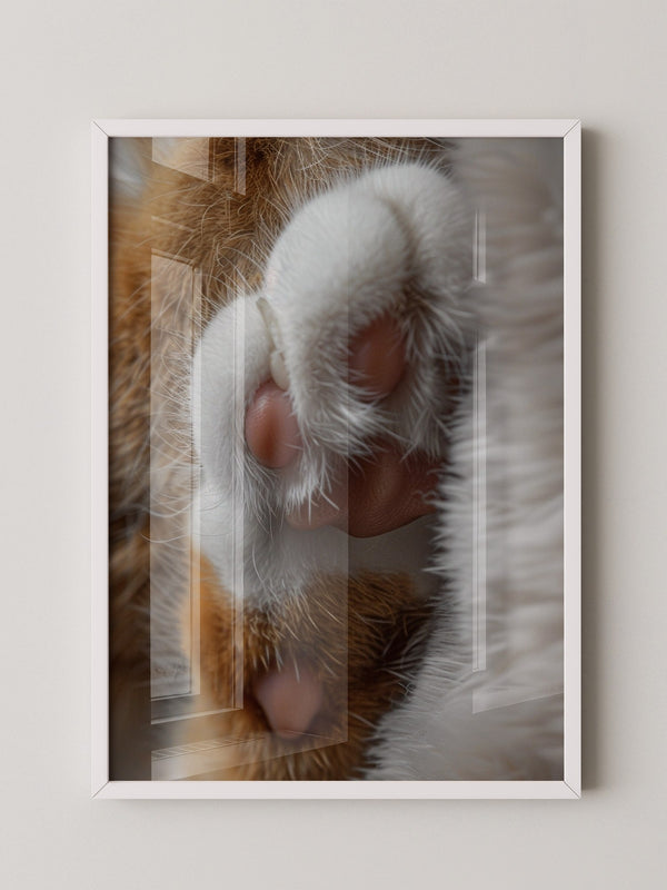 Katzenpfoten Nahaufnahme flauschig