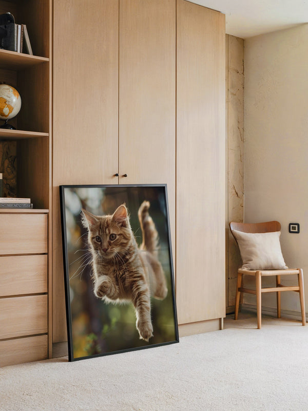 Springende Katze dynamisch