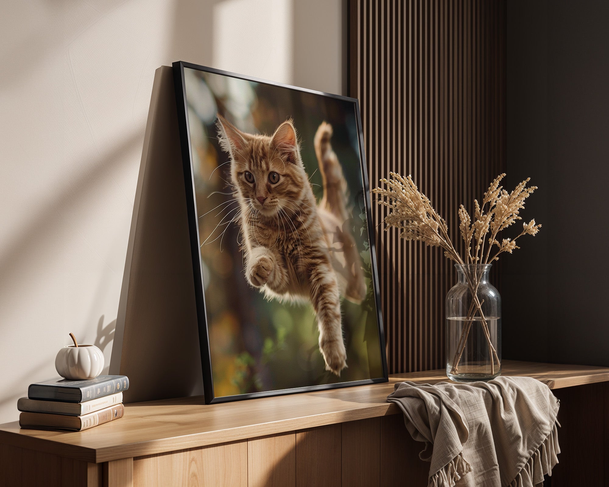 Springende Katze dynamisch