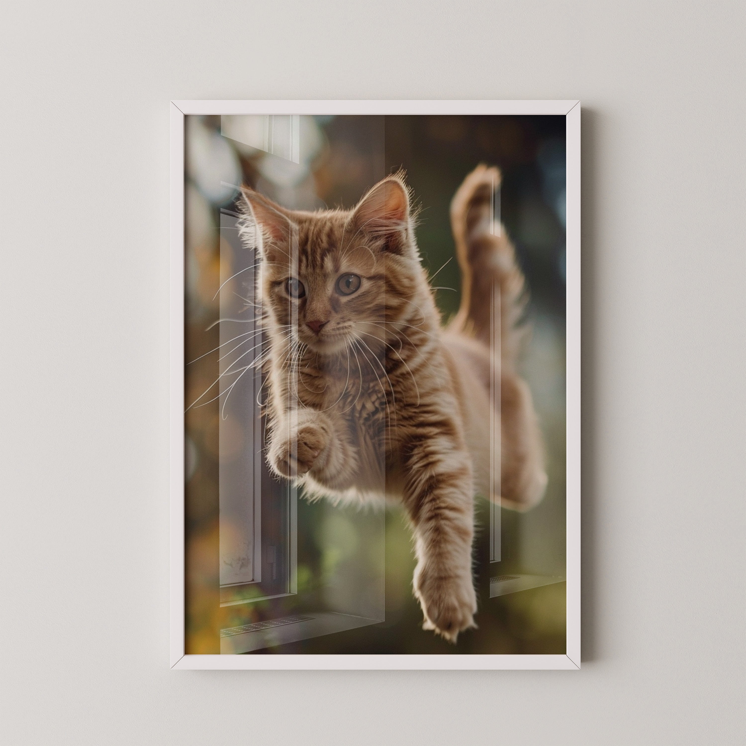 Springende Katze dynamisch