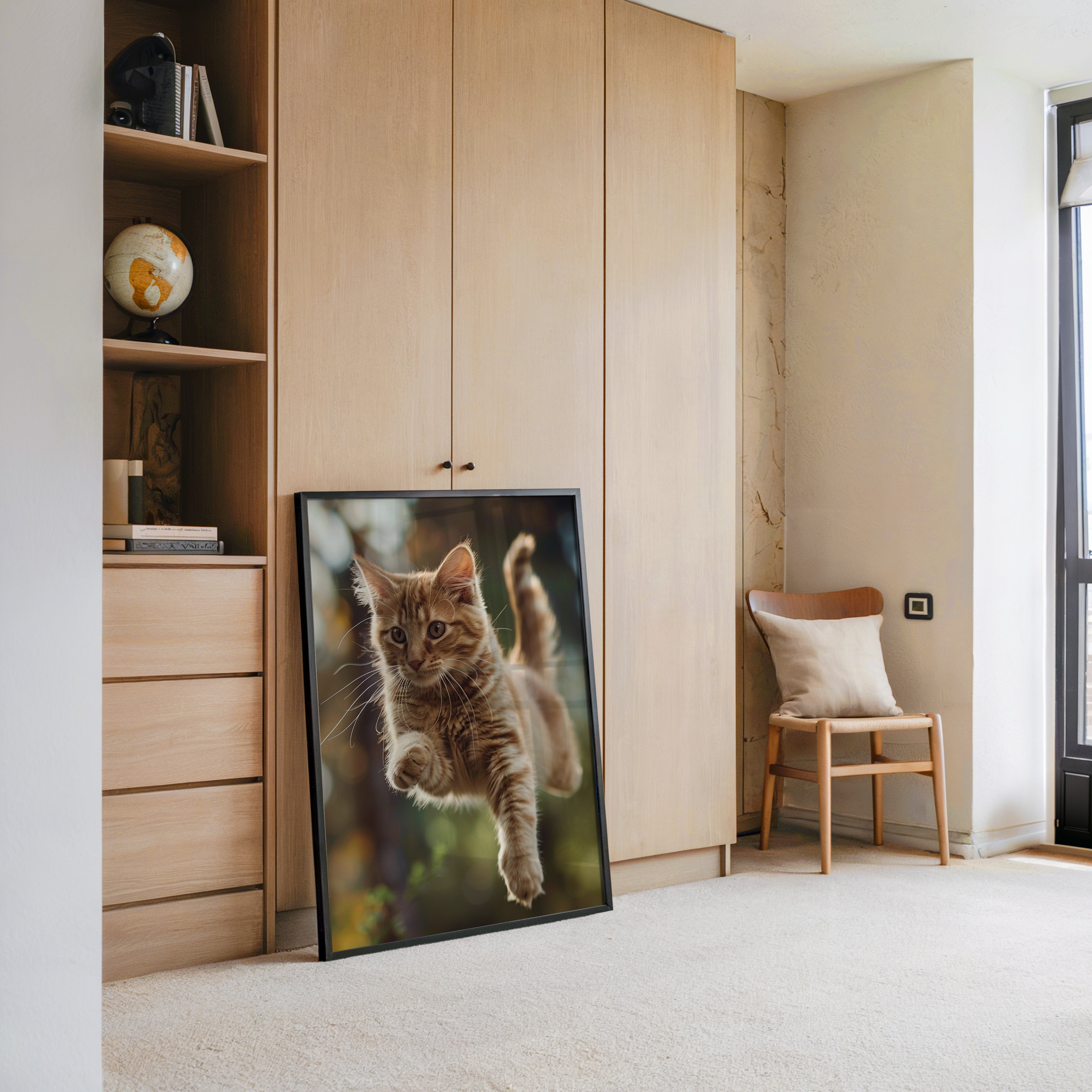 Springende Katze dynamisch