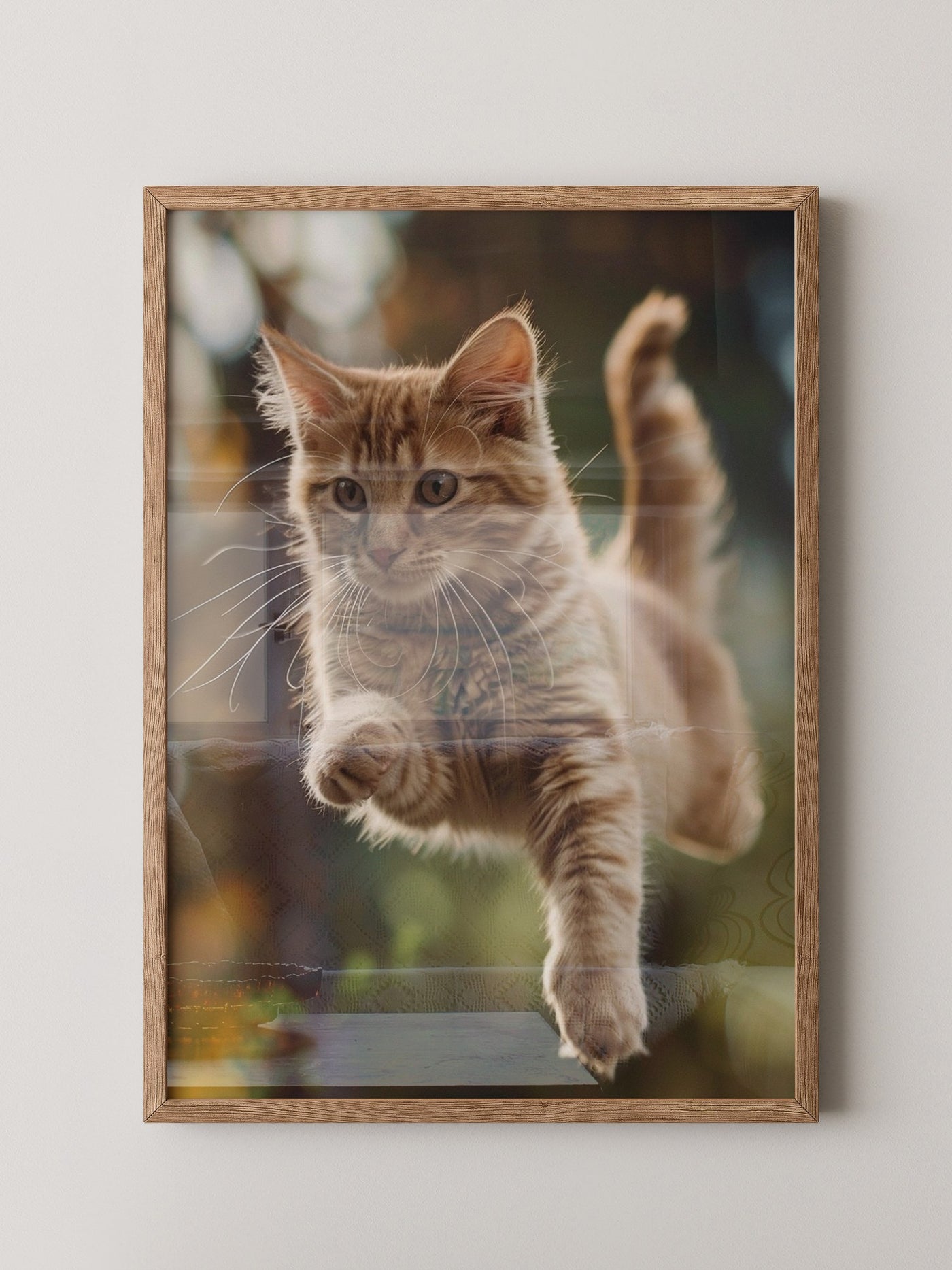 Springende Katze dynamisch