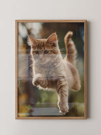 Springende Katze dynamisch