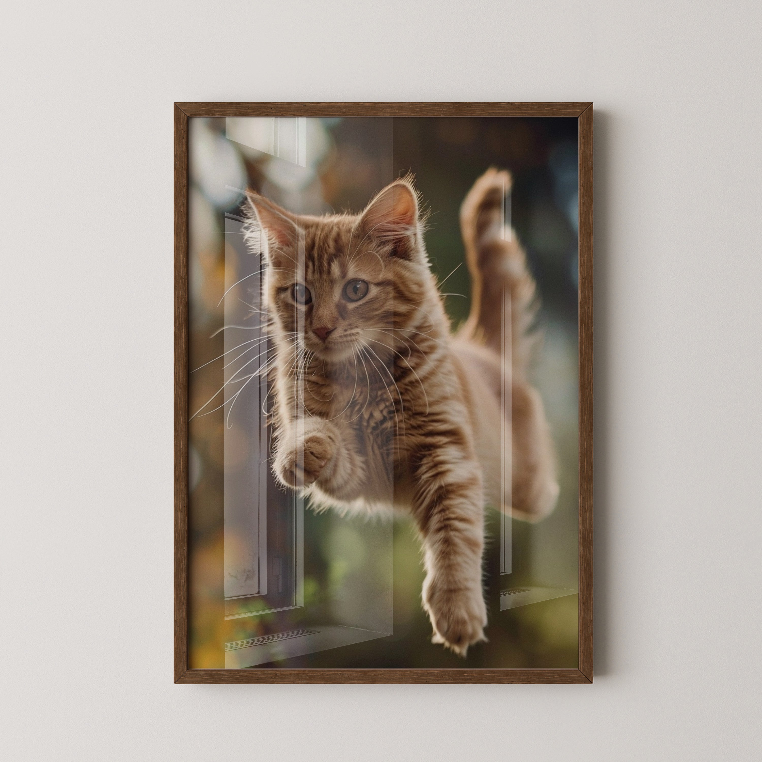 Springende Katze dynamisch