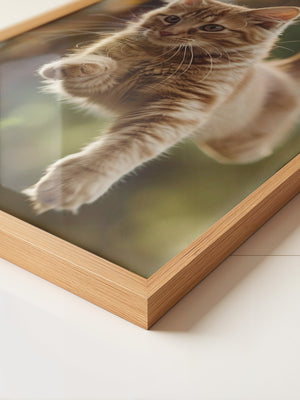 Springende Katze dynamisch
