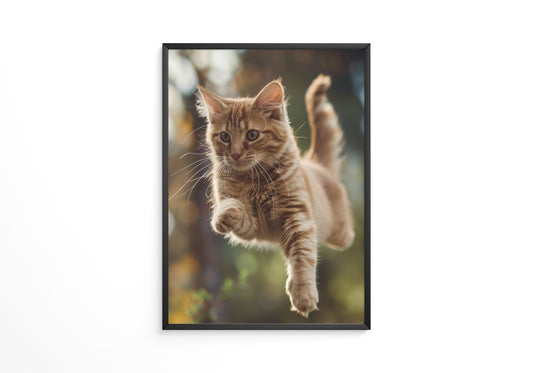 Springende Katze dynamisch