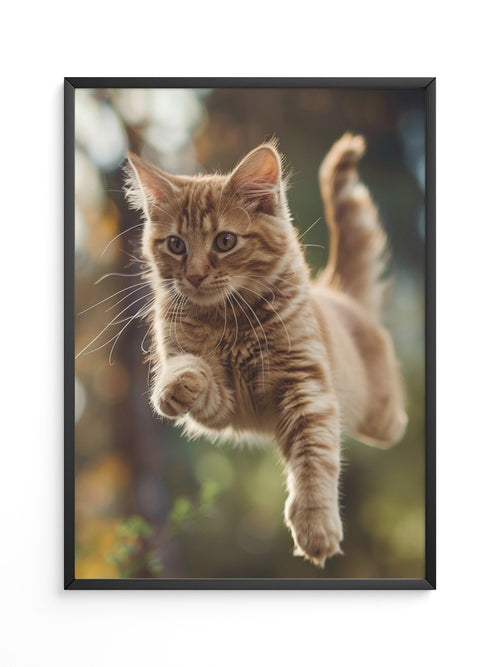 Springende Katze dynamisch