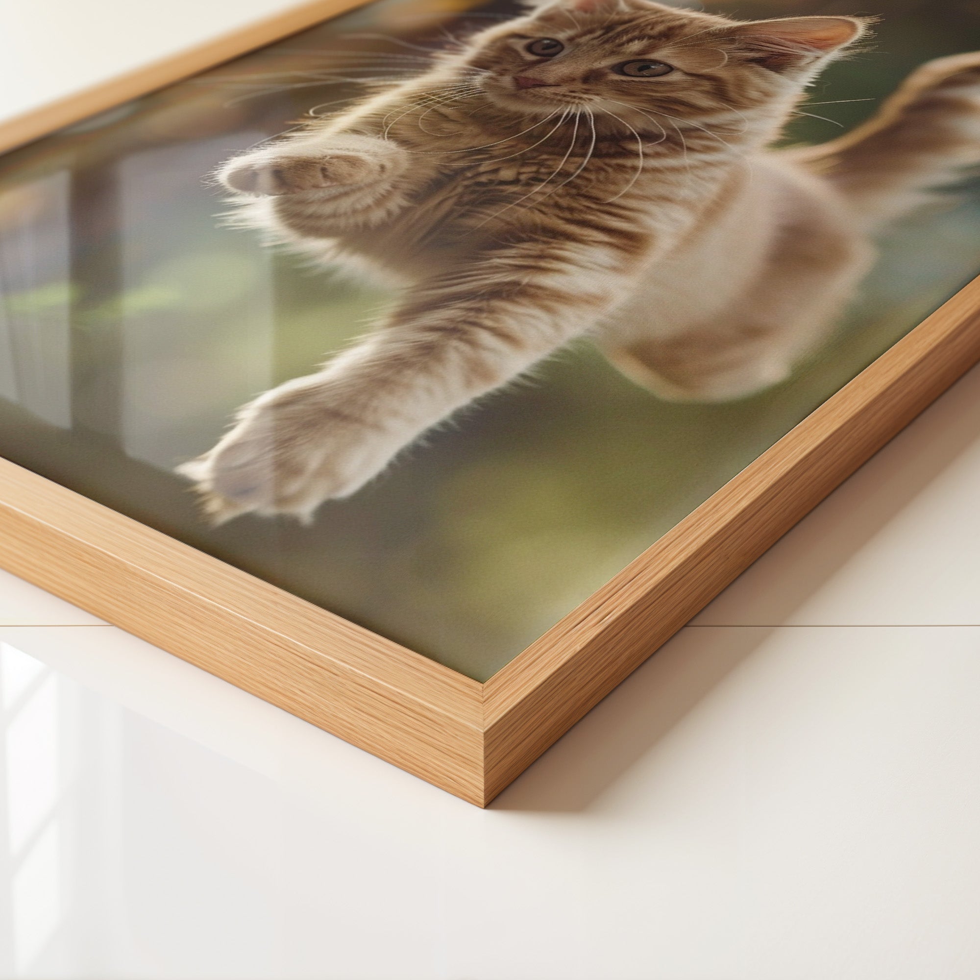 Springende Katze dynamisch