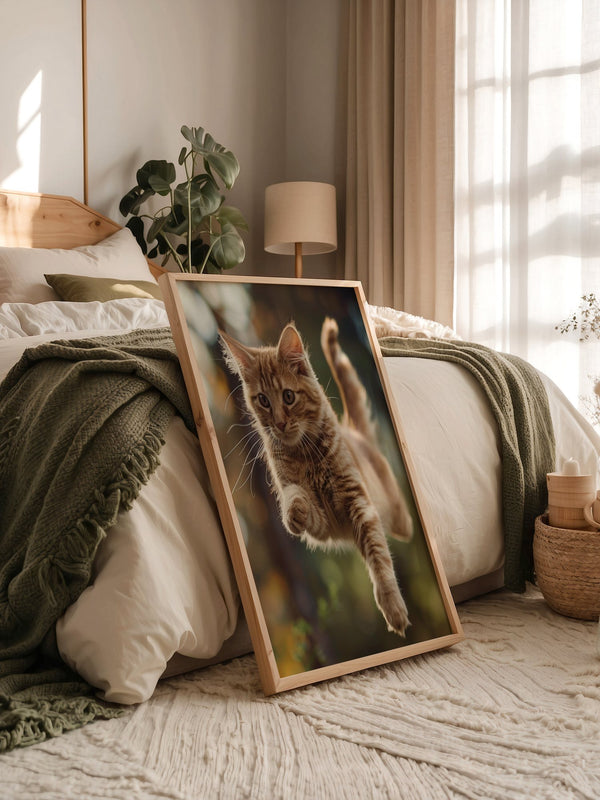Springende Katze dynamisch