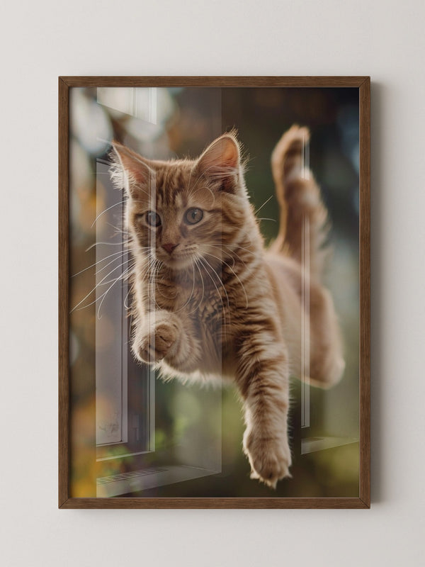 Springende Katze dynamisch