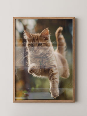 Springende Katze dynamisch