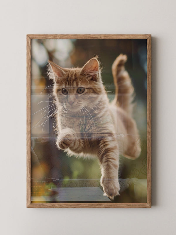 Springende Katze dynamisch
