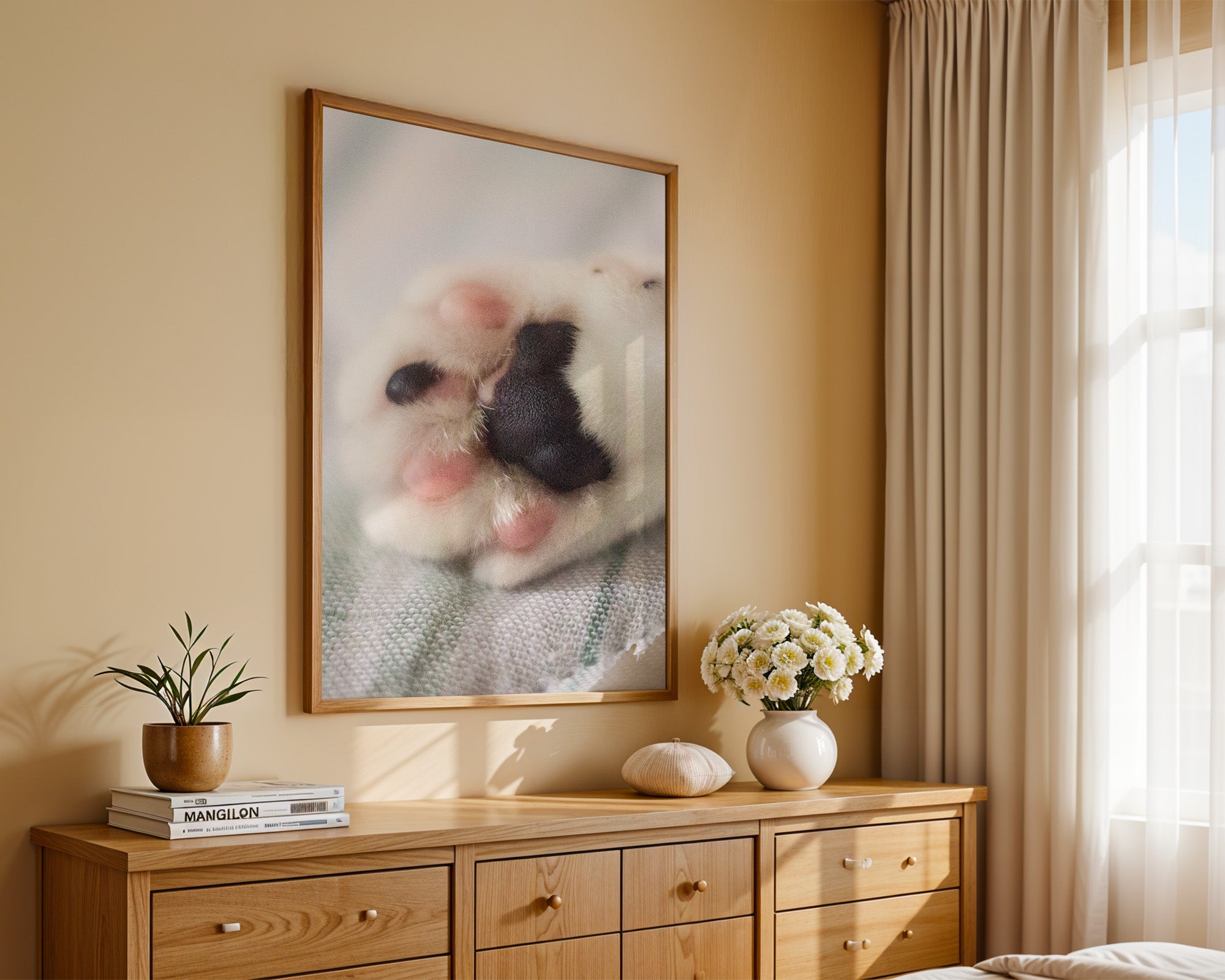 Hunde Pfote Nahaufnahme Pastell