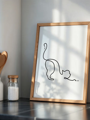 Katzenlinie minimalistisch