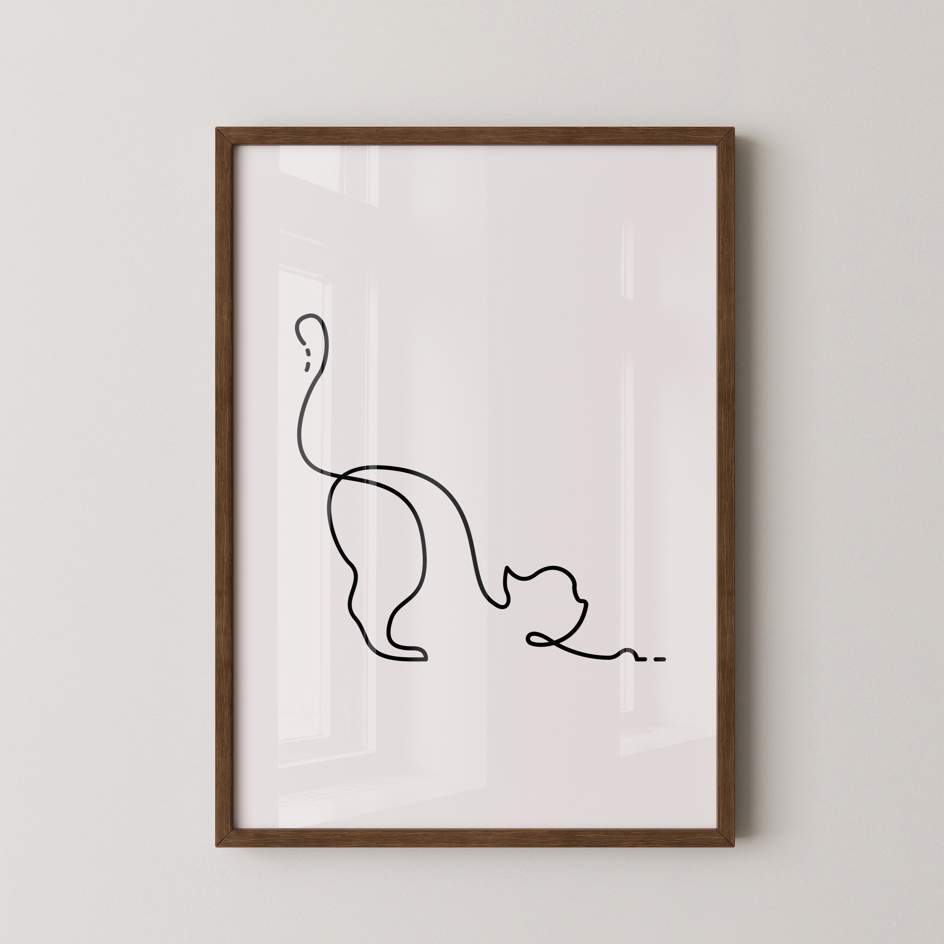 Katzenlinie minimalistisch