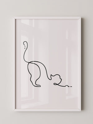 Katzenlinie minimalistisch