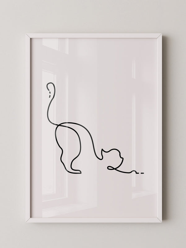 Katzenlinie minimalistisch