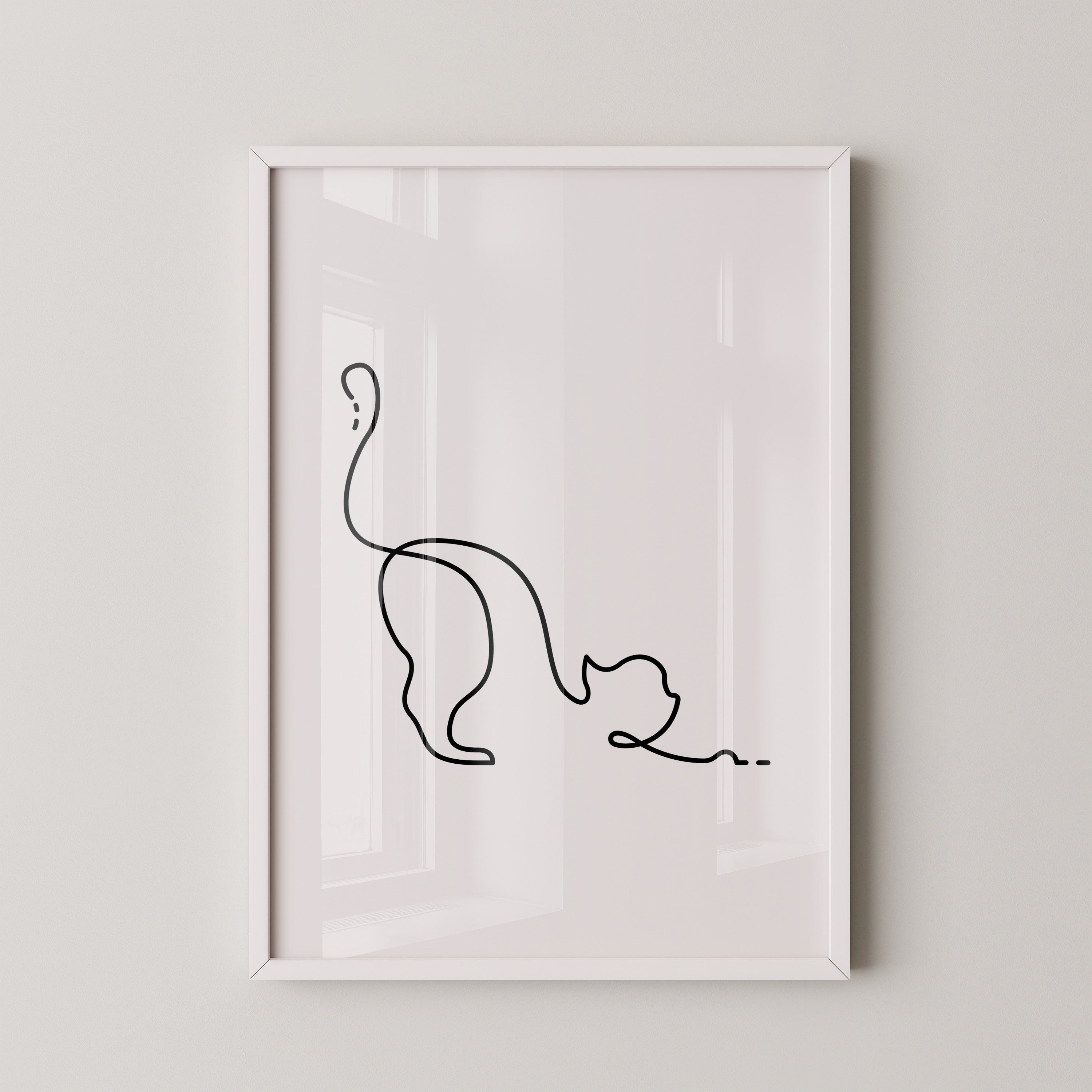 Katzenlinie minimalistisch