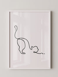 Katzenlinie minimalistisch