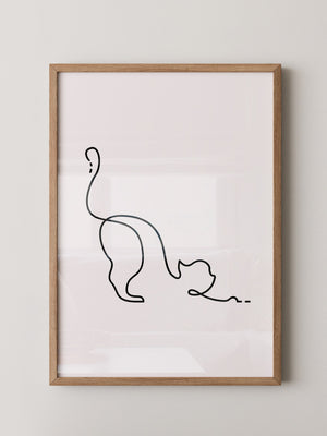 Katzenlinie minimalistisch