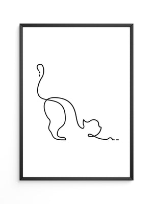 Katzenlinie minimalistisch