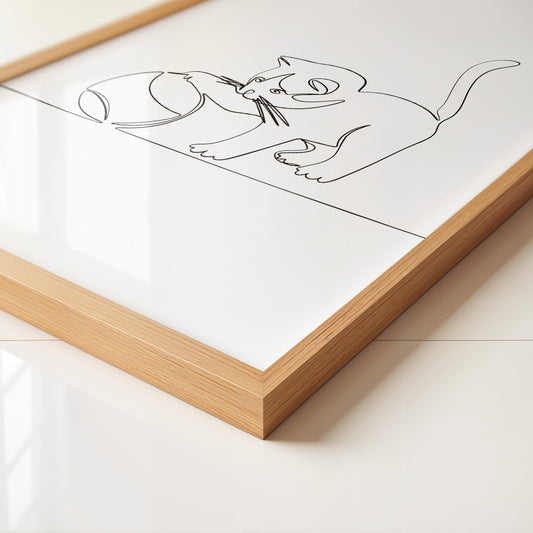Kätzchen Liniene Kunst Skizze