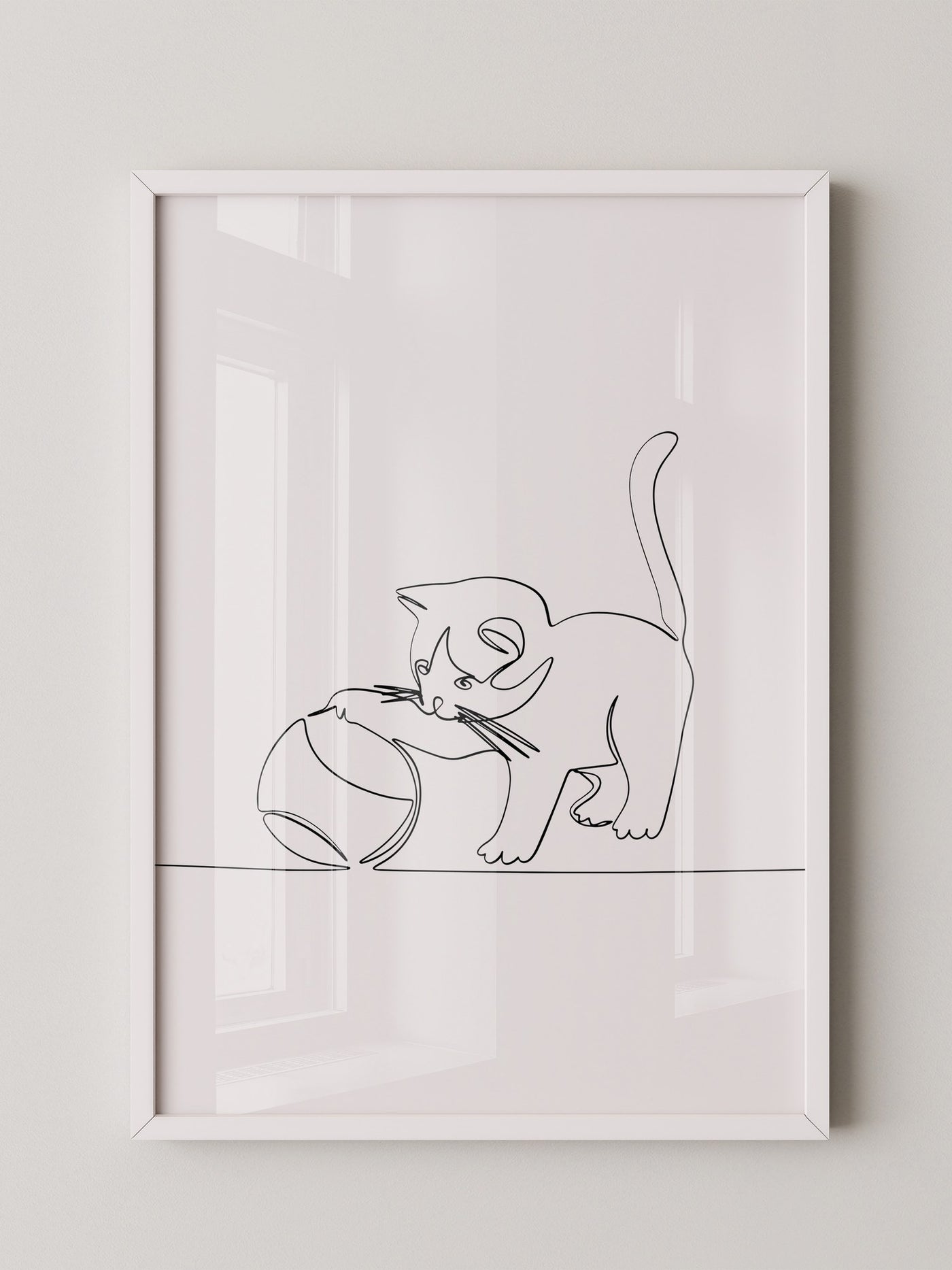 Kätzchen Liniene Kunst Skizze