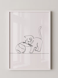 Kätzchen Liniene Kunst Skizze