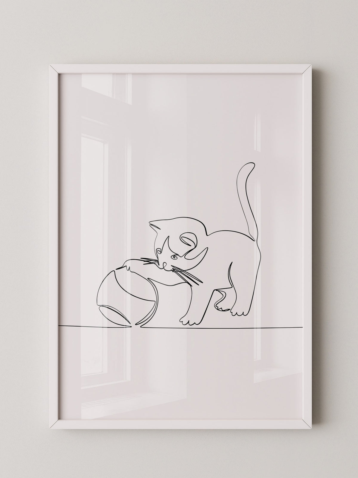 Kätzchen Liniene Kunst Skizze